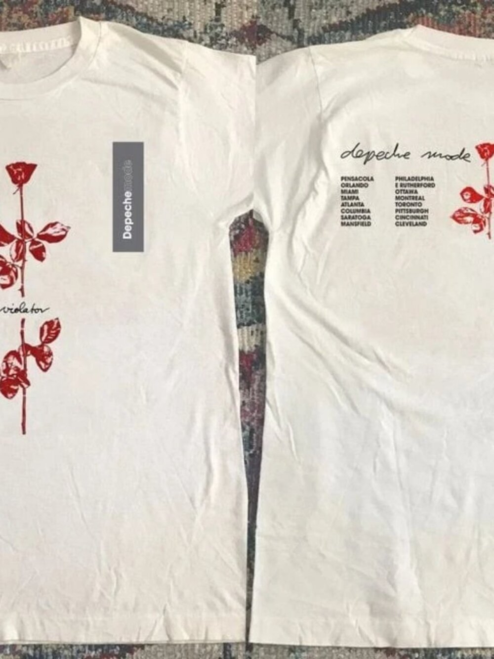 1990 Depeche Mode World Violator Concert Tour T-Shirt